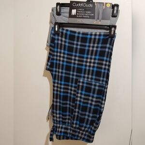🌺 NWT Mens Cuddl Duds French Terry Sleep Pants